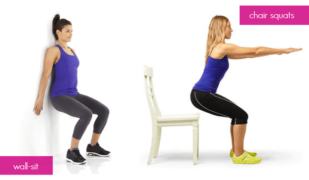 Dorm-Room-Exercises-Wall-Sit-Chair-Squats